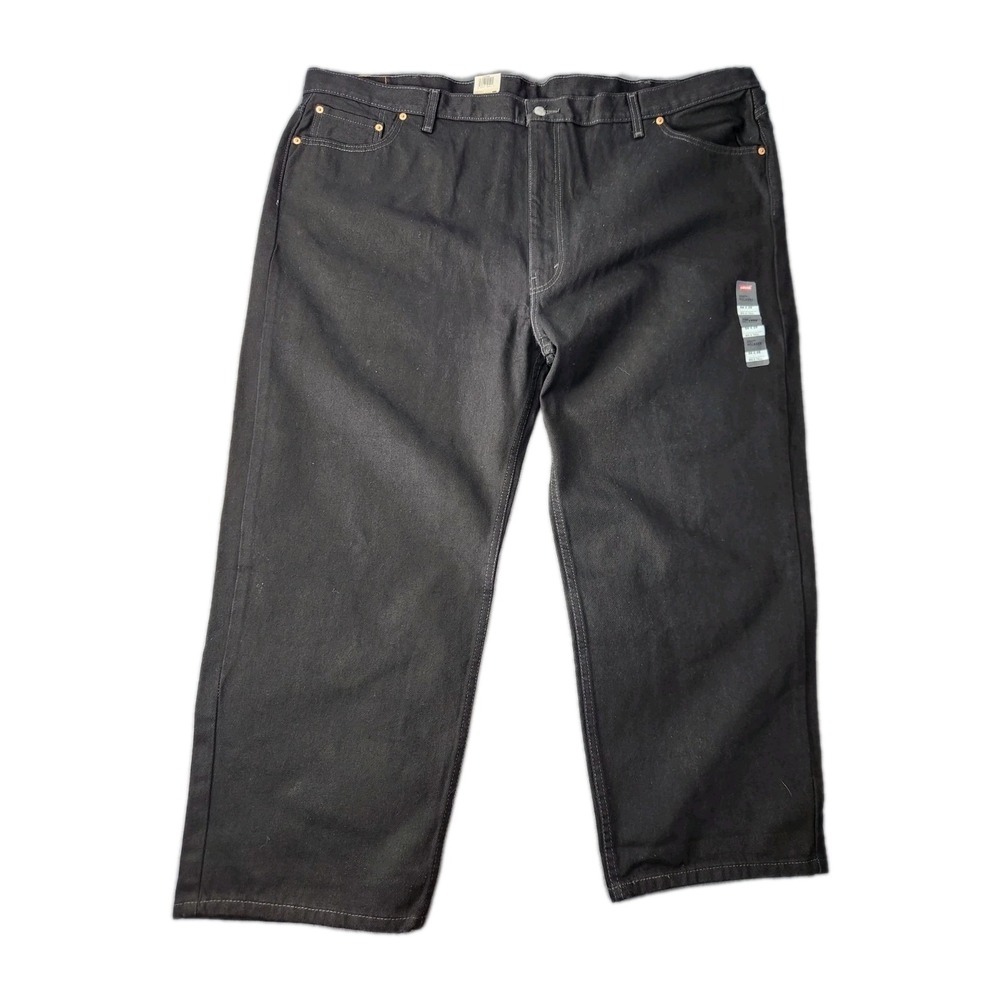 Levi's Men's 550 Relaxed Fit Jeans Black 54x29 Big & Tall Denim NWT Tapered Leg